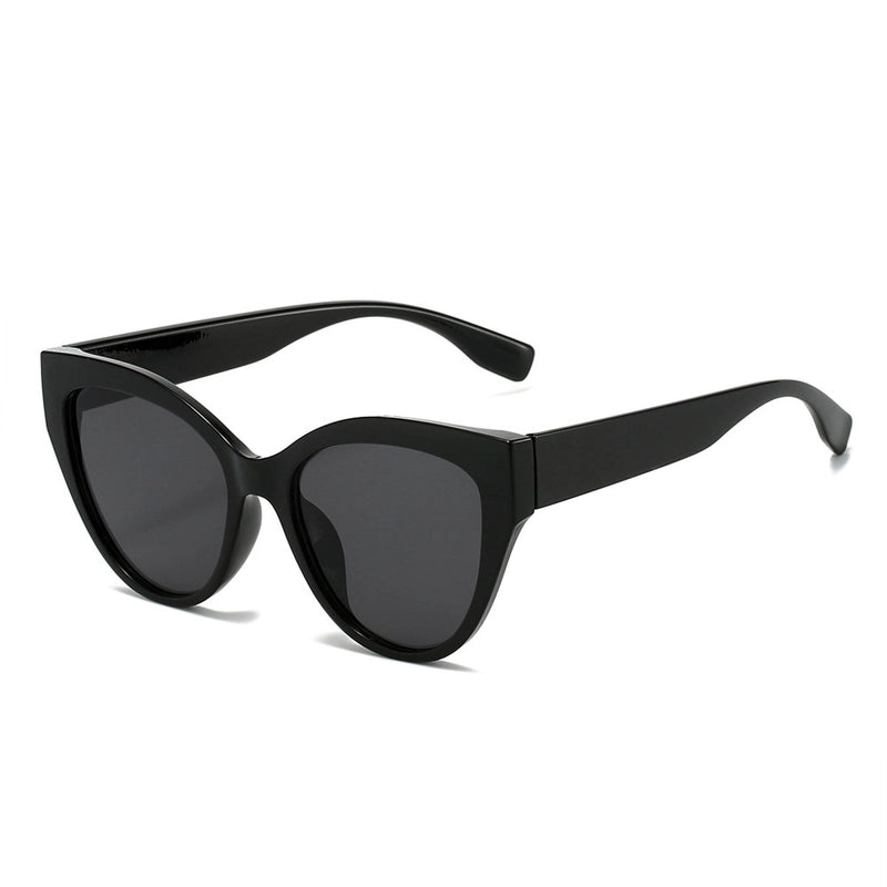 Casual Minimalist Color Block Solid Color Ac Cat Eye Full Frame Women’s Sunglasses