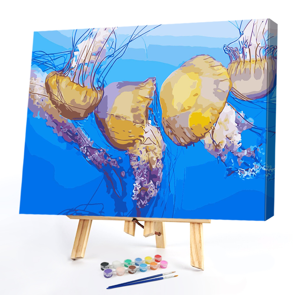 

40*50CM Paint By Numbers-Jellyfishs, 501 Original
