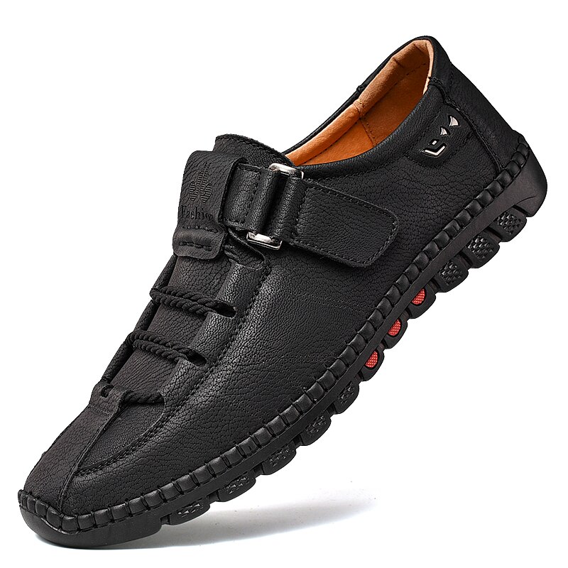 Men's Leather Driving Shoes Comfortable Quality Leather Loafers | ARKGET