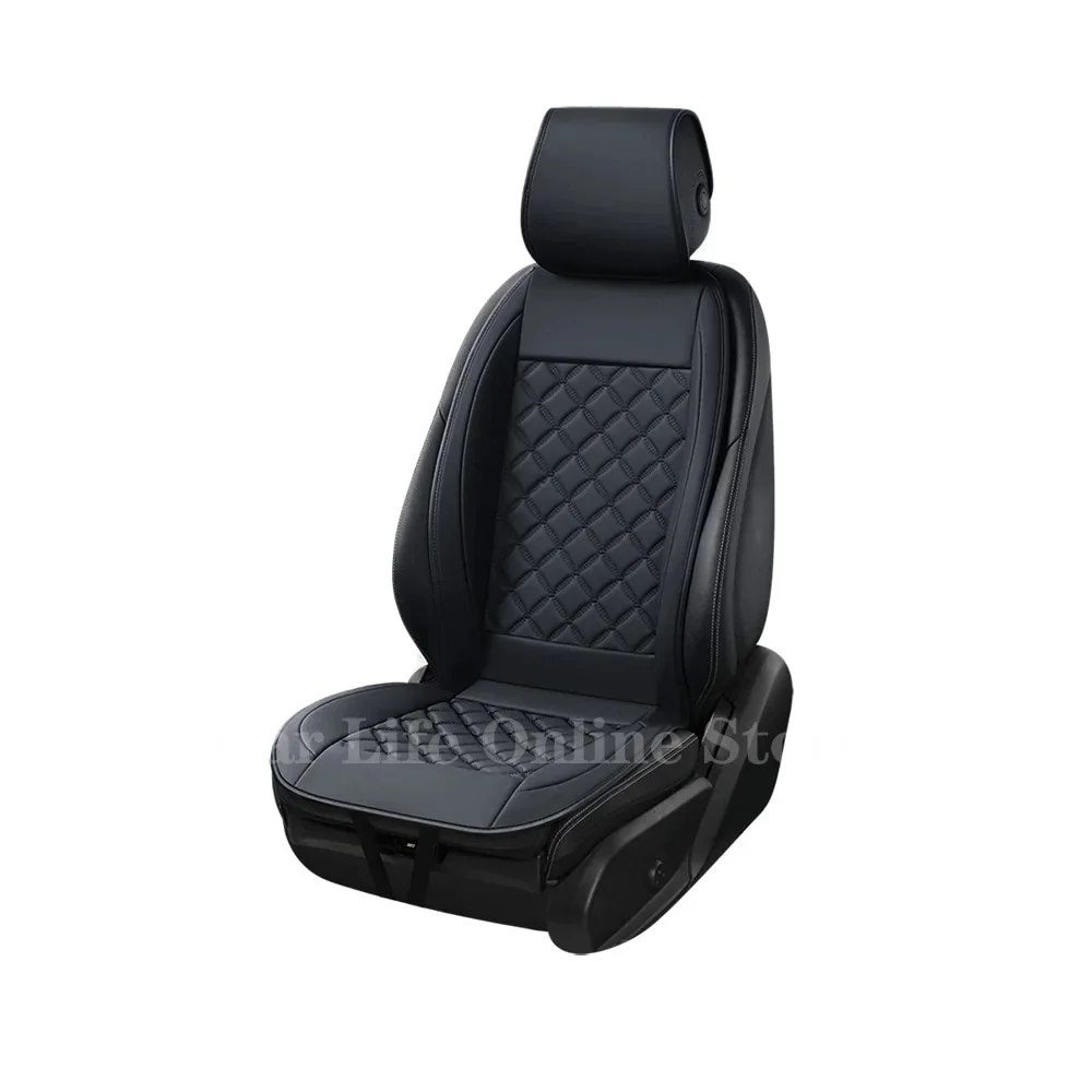 Seat Cover Universal PU Leather Front Cushion Protection Auto Chair Backrest Protector Pad Mat Car Interior Accessories