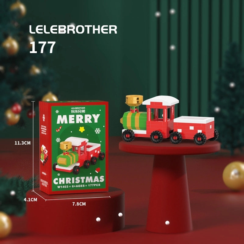 Compatible With Small Particles Christmas Building Blocks Suit Children Assembled Christmas Tree Toys Santa Claus