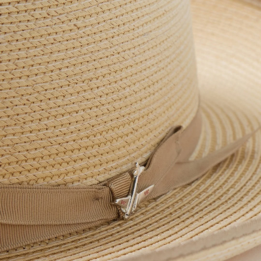 STRATOLINER HEMP FEDORA COGNAC