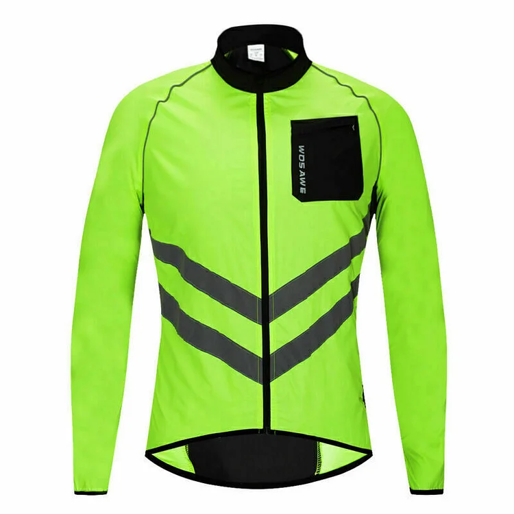 Men's High Viz Cycling Jacket Reflective Coat
