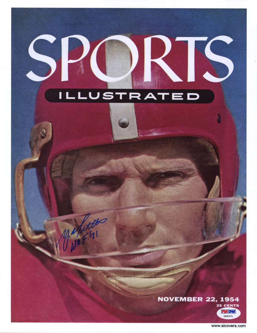 YA Y.A. Tittle SIGNED Sports Illustrated Print 49ers Giants PSA/DNA AUTOGRAPHED