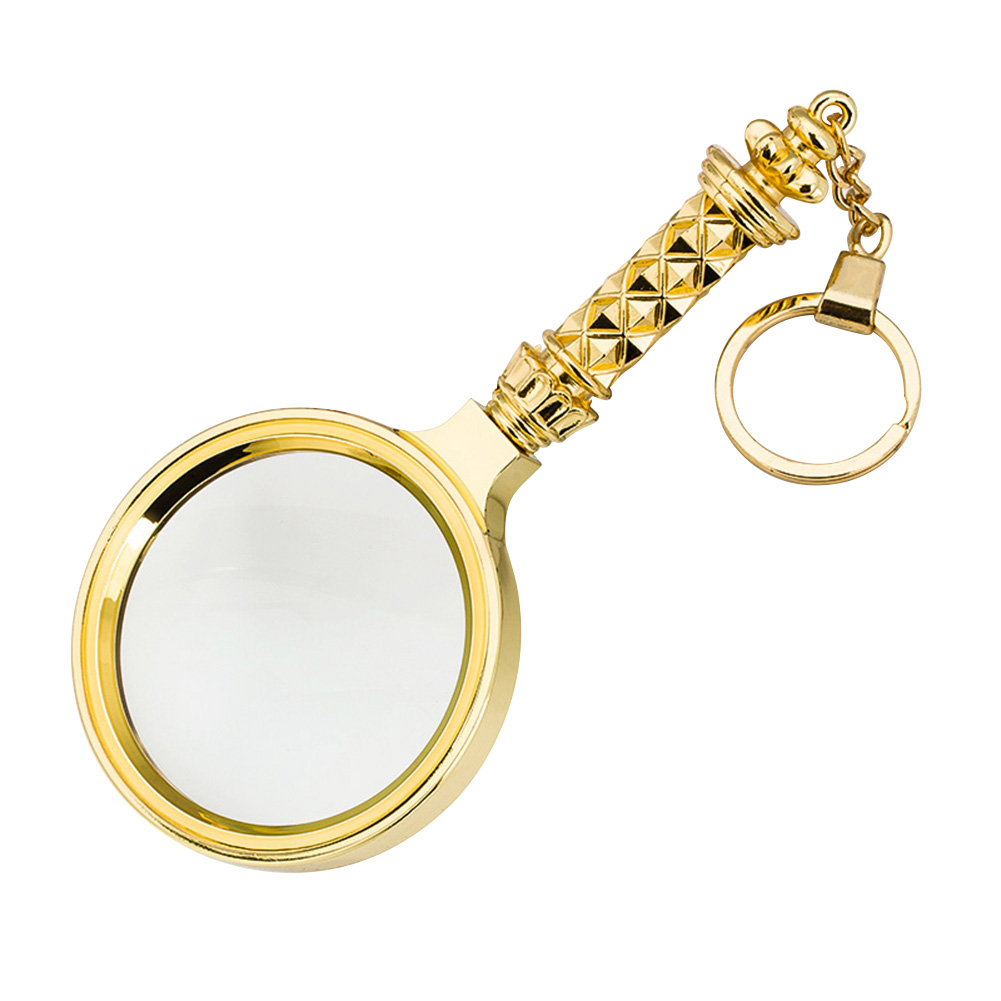 

Optical Lens Magnifying Glass with Keychain Reading Magnifier Gold, 60mm, 501 Original