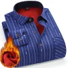 New Men's Winter Velvet Thickened Warm Double-sided Velvet Long-sleeved Shirt