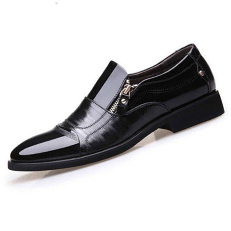 Classic Business Men's Dress Shoes Fashion Elegant Formal Wedding Shoes Men Slip On Office Oxford Shoes For Men Black Plus 38-47
