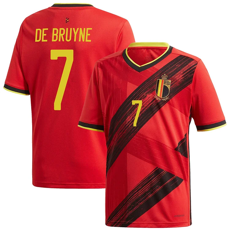 Belgien Kevin De Bruyne 7 Home Trikot EM 2020-2022 WM