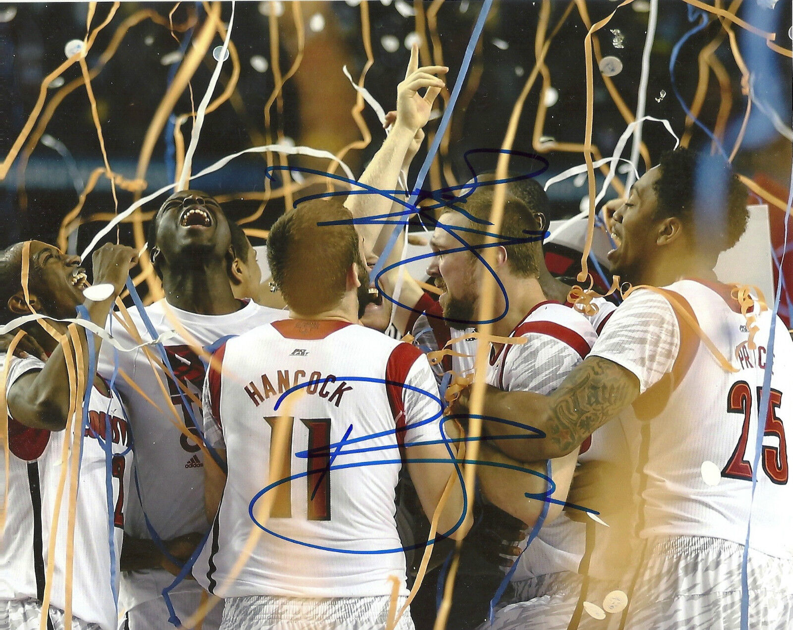 PEYTON SIVA & GORGUI DIENG 'LOUISVILLE' 2013 NCAA CHAMPS SIGNED 8X10 PIC *COA 1