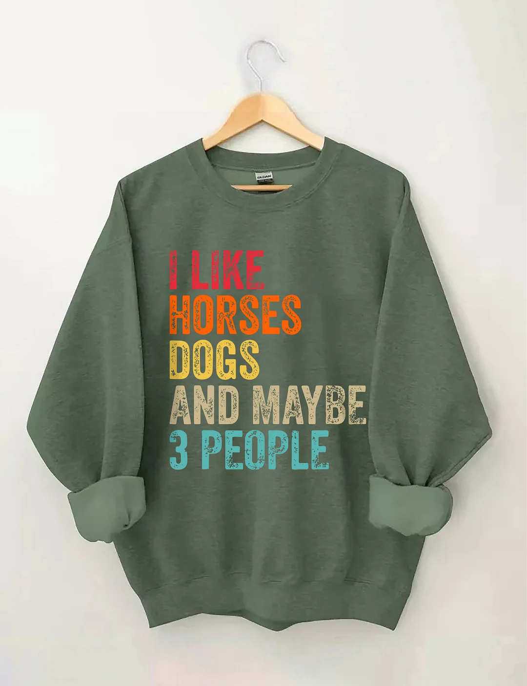 I Like Horses Dogs And Maybe 3 People Sweatshirt