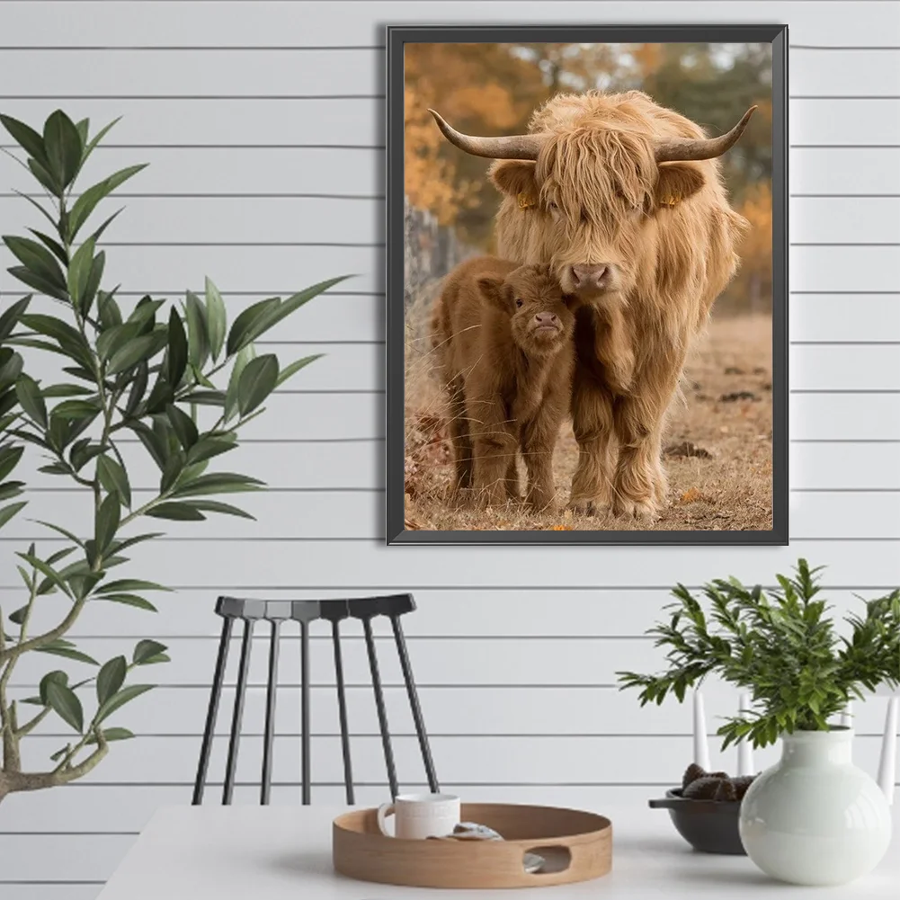 Diamond Painting - Full Round Drill - Highland Yak(Canvas|30*40cm)