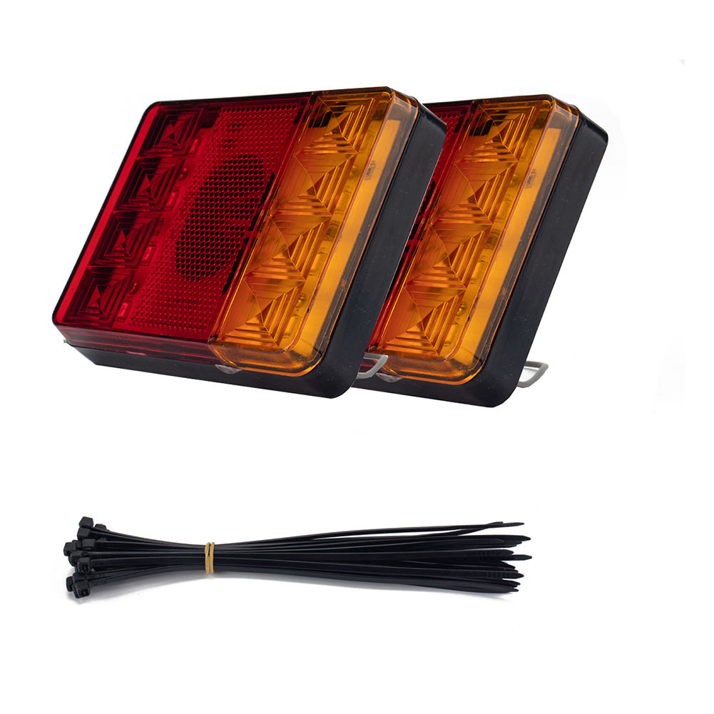 

2pcs 8 LED Taillight Rear Indicator Light Brake Stop Lamp for Truck Trailer, 501 Original