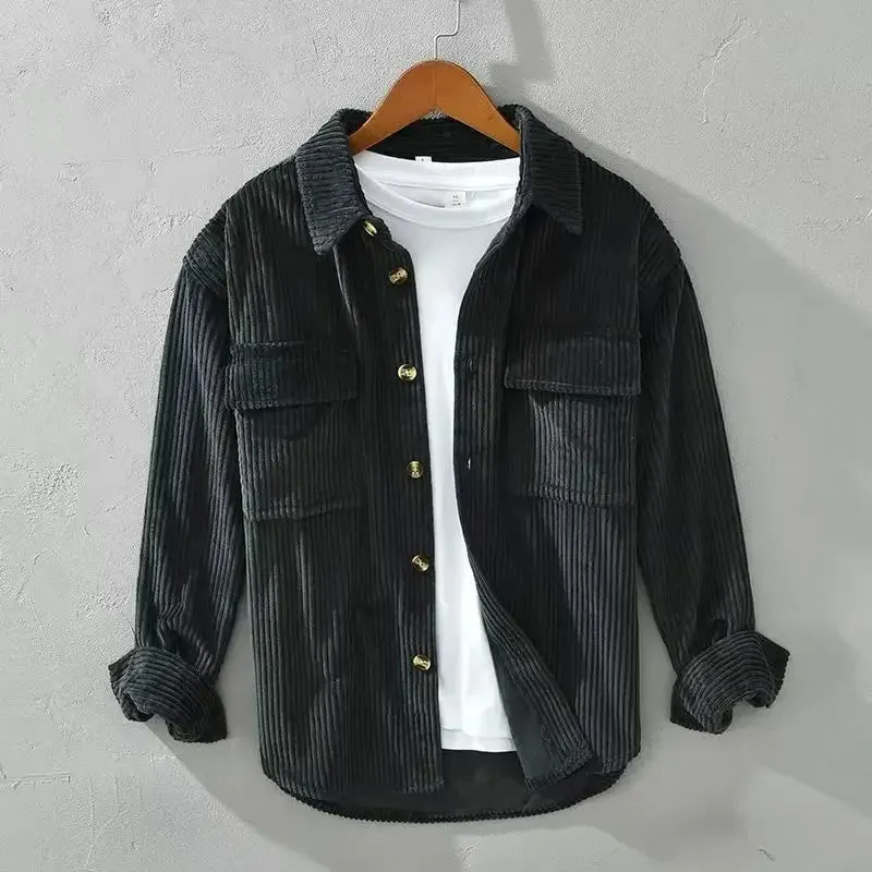 Men's Wide-Wale Corduroy Shirt &ndash; Relaxed Layering Overshirt &ndash; view 2