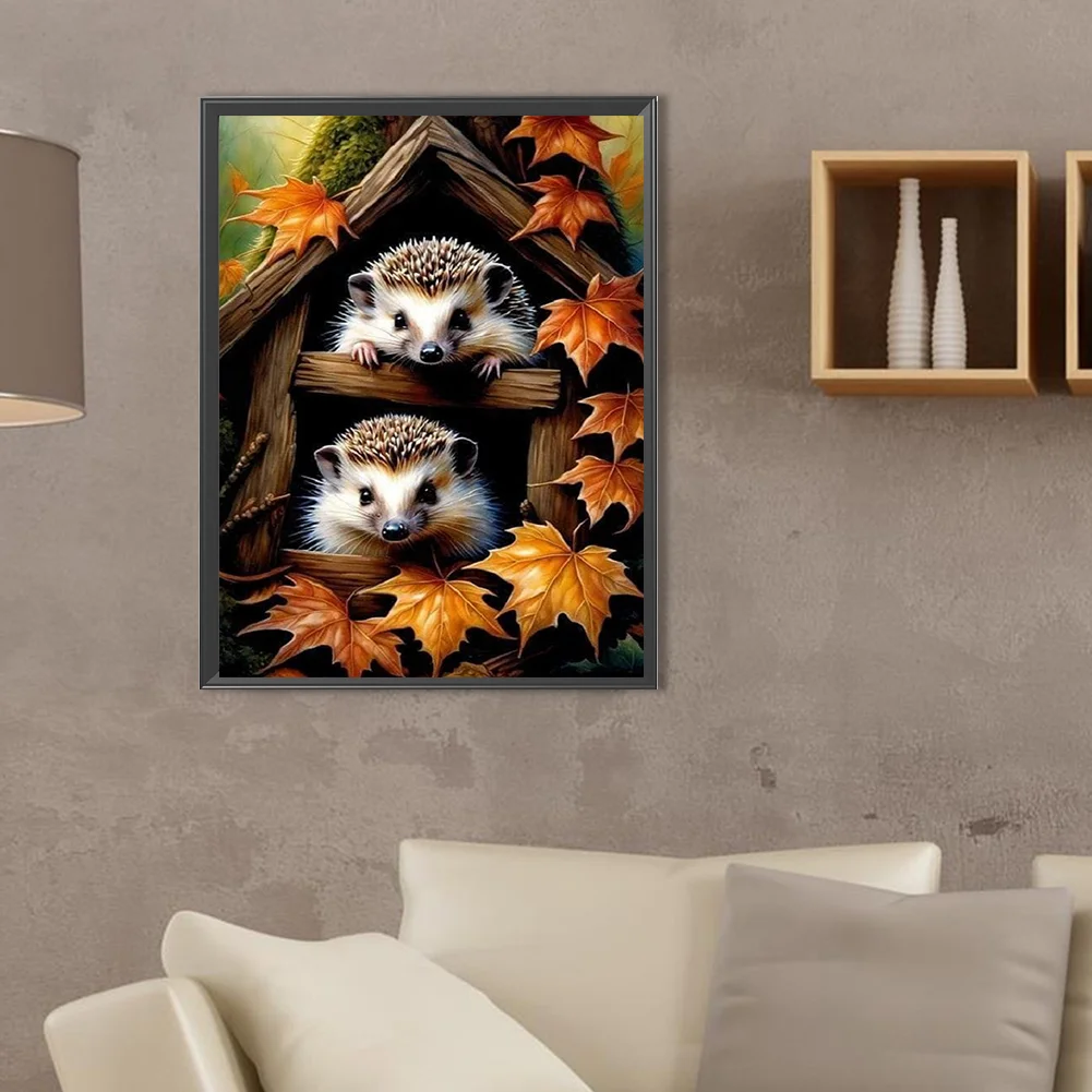 Diamond Painting - Full Square Drill - Hedgehog(Canvas|30*40cm)
