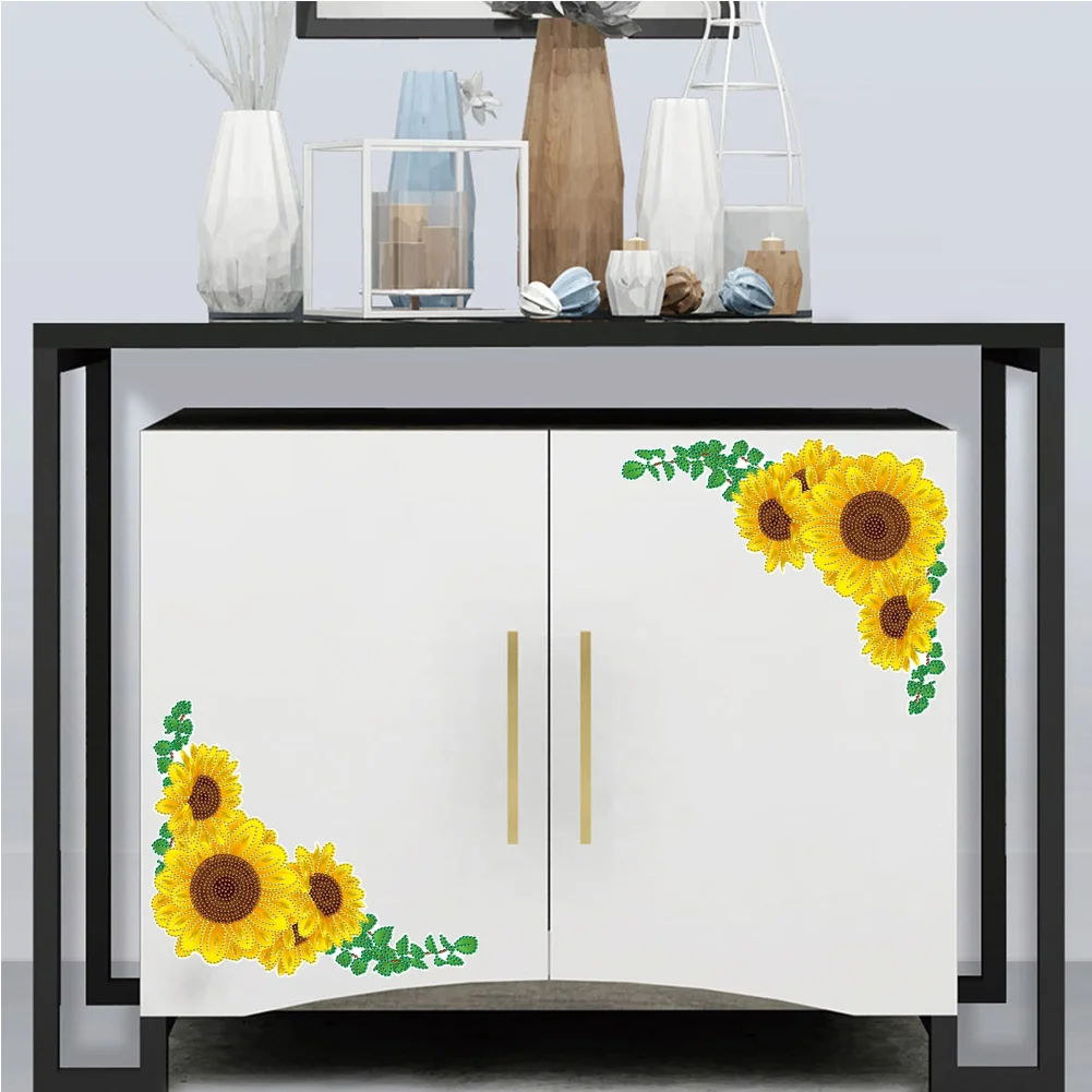 Sunflower DIY Diamonds Painting Sticker Art Crafts Mosaic Paster for Child Gift