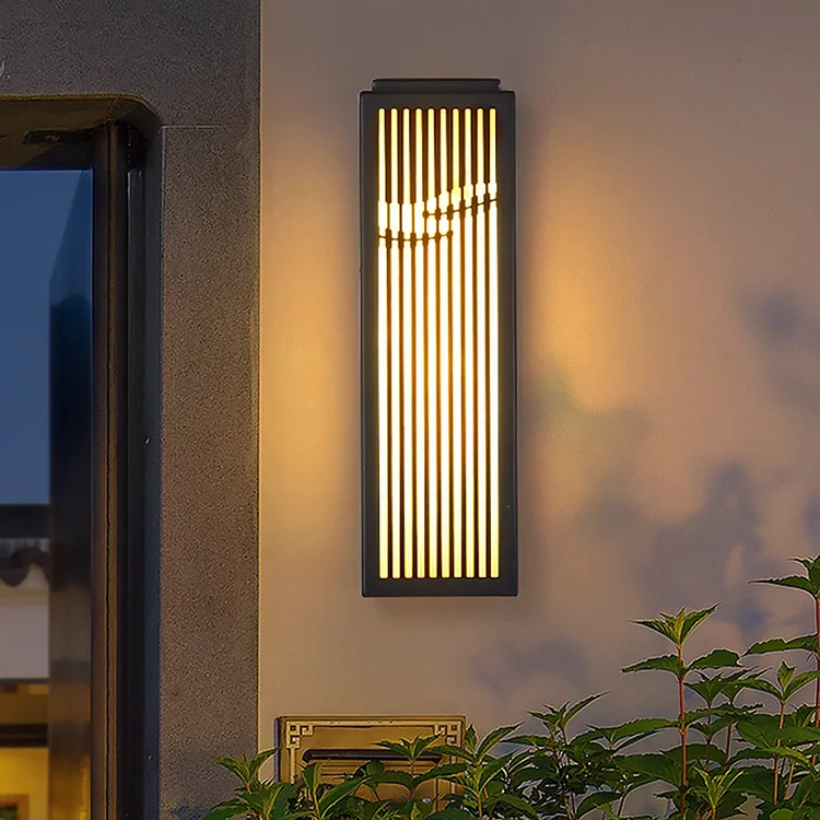 Waterproof Villa Courtyard Gate Unique Hollowed Design Wall Lamp for Outdoor - Appledas