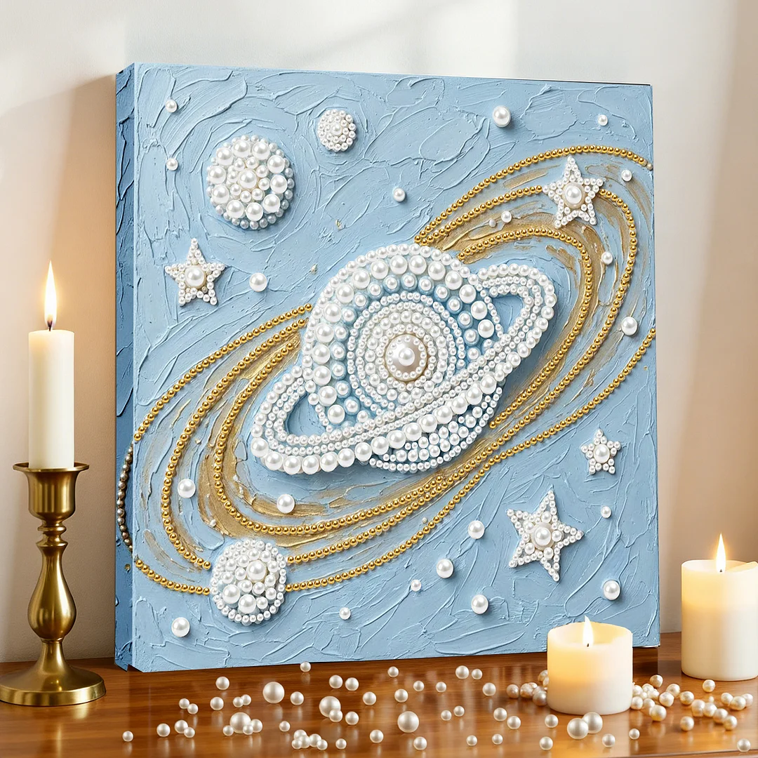 Starry Sky - DIY Pearl Diamond Art Kit With Frame 25*25cm