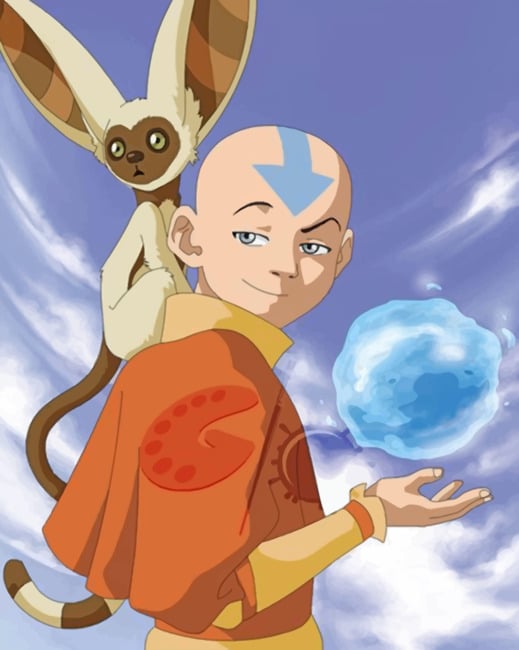 

Avatar The Last Air Bender Aang – Paint By Numbers - 40*50CM, 501 Original