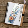 3Pcs DIY Flowers Special Shape Diamond Painting Bookmark