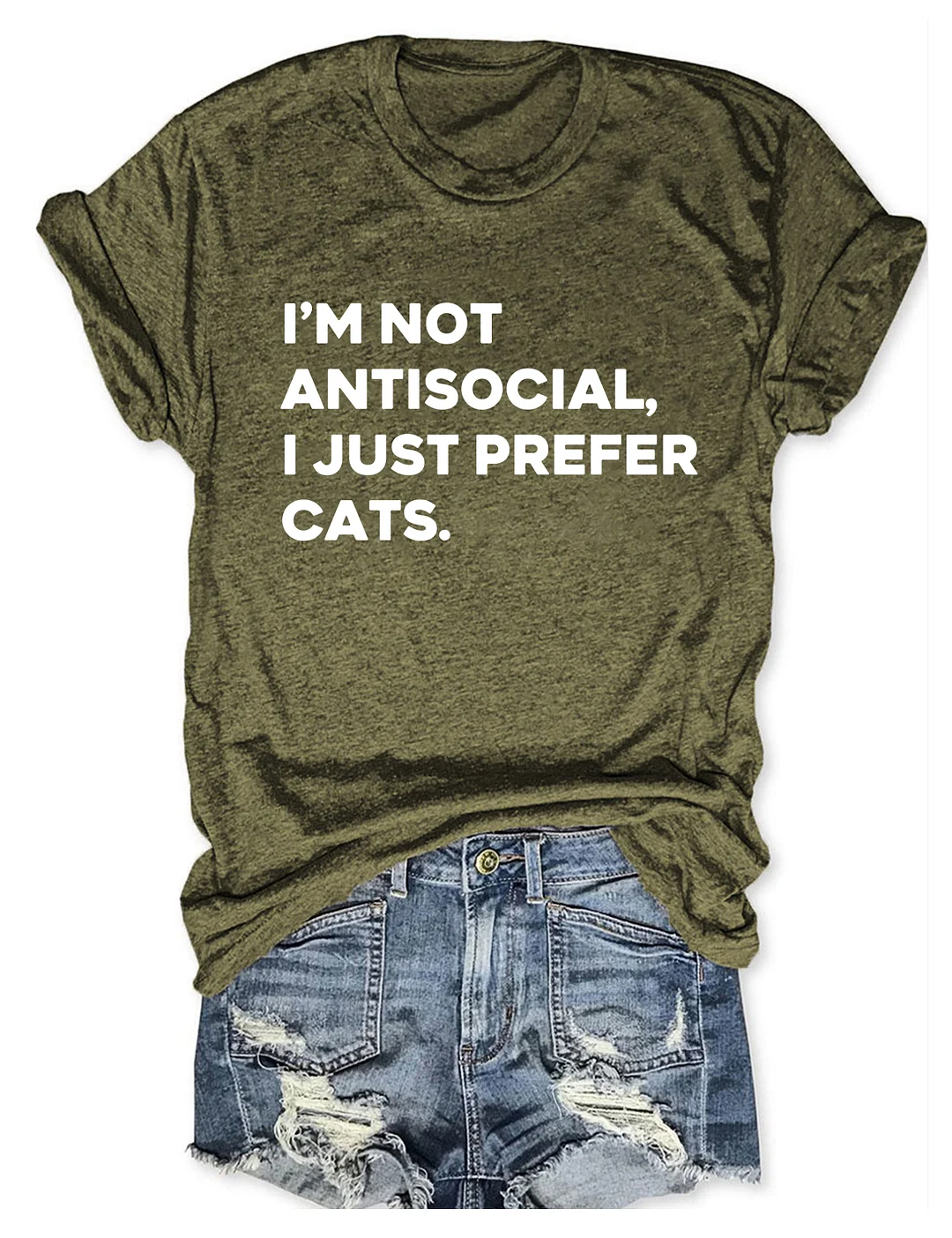 I'm Not Antisocial I Just Prefer Cats T-shirt