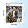 Pferd, speziell geformte 5D-DIY-Teilbohrer-Diamantkunst-Kit f&uuml;r Erwachsene, Anf&auml;nger, Wohnheimdekoration, Diamanten, Gem&auml;lde, Edelsteinkunst 30x30cm.