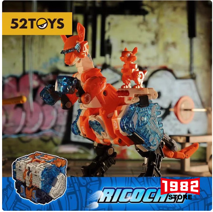 52TOYS BB-35 RICOCHET Kangaroo Mecha Transformers Highly Posable Action Figure Articulated Joints Perfect for Display Play Hobby Gift for Collectors