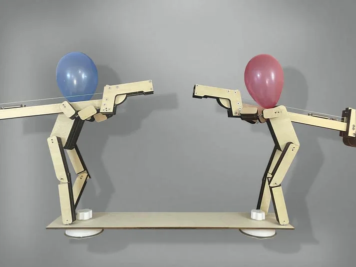Headshot WoodBots: Precision Battle Bots