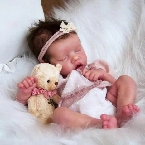 [Real Life Reborn Baby Dolls] 17" Renata Reborn Baby Doll Girl Weighted for Realism and Poseable Rebornartdoll® RSAW-Rebornartdoll®