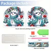Diamond Painting Acrylic Snowman Paper Towel Storage Rack Decor