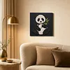DIY Pre-Framed Panda Button Art Canvas Kit
