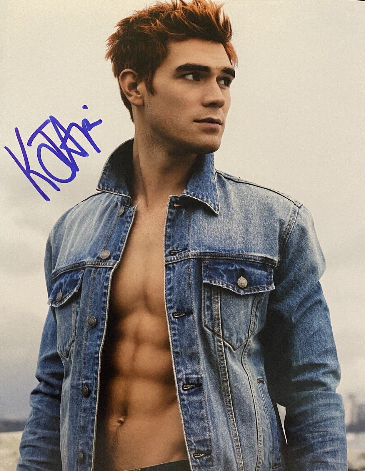 KJ Apa Signed Autographed 8x10 Photo Poster painting Sexy , Male Model Riverdale?