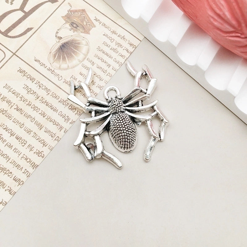 1 Piece Alloy Moon Spider Web Skull Pendant Jewelry Accessories