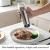  Electric Gravity Pepper Grinder Automatic Salt and Pepper Mill Grinder Adjustable Coarseness Battery Powered Blue Led Light One Hand Operation