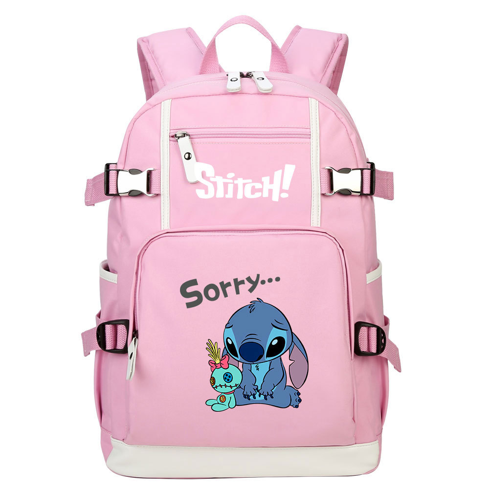 Lilo & Stitch Backpack with 15-Inch Laptop Compartment and Multiple Pockets - Perfect for Kids and Fans!-Mayoulove