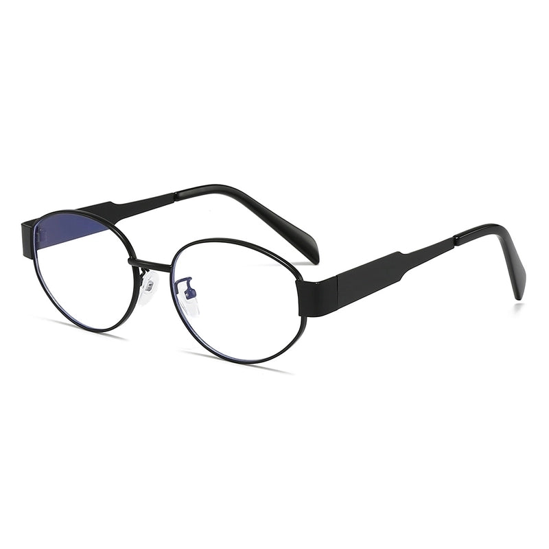 Basic Lady Minimalist Geometric Ac Oval Frame Full Frame Glasses