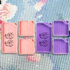 (US Only)6Pcs Diamond Art Tray Rhinestone Sorting Tray Diamond Painting Tray(Pink Purple)