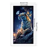 (Big Size) Ferocious Tiger - 11CT Stamped Cross Stitch 40*70CM