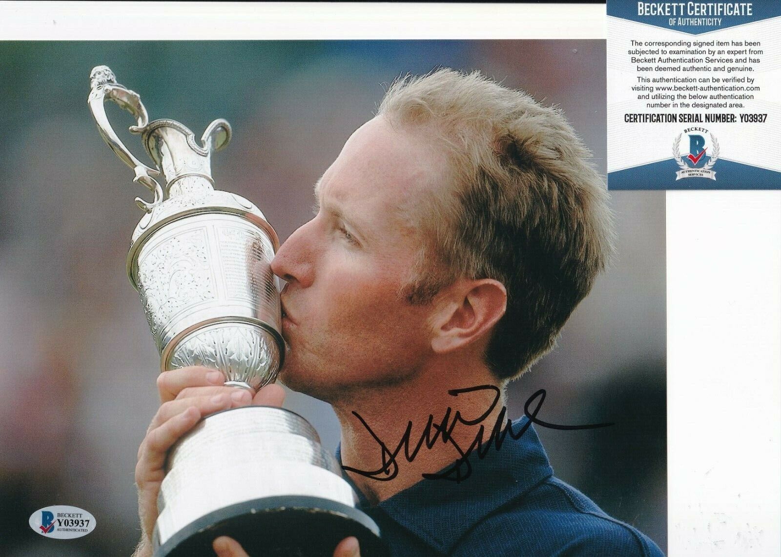 DAVID DUVALL signed (PGA GOLF) British Open Champ 8X10 Photo Poster painting BECKETT BAS Y03937