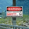 Warning Dont Touch My Shit Its Not Worth Your Life - Vintage Metal Signs(12*16Inch) - Warning