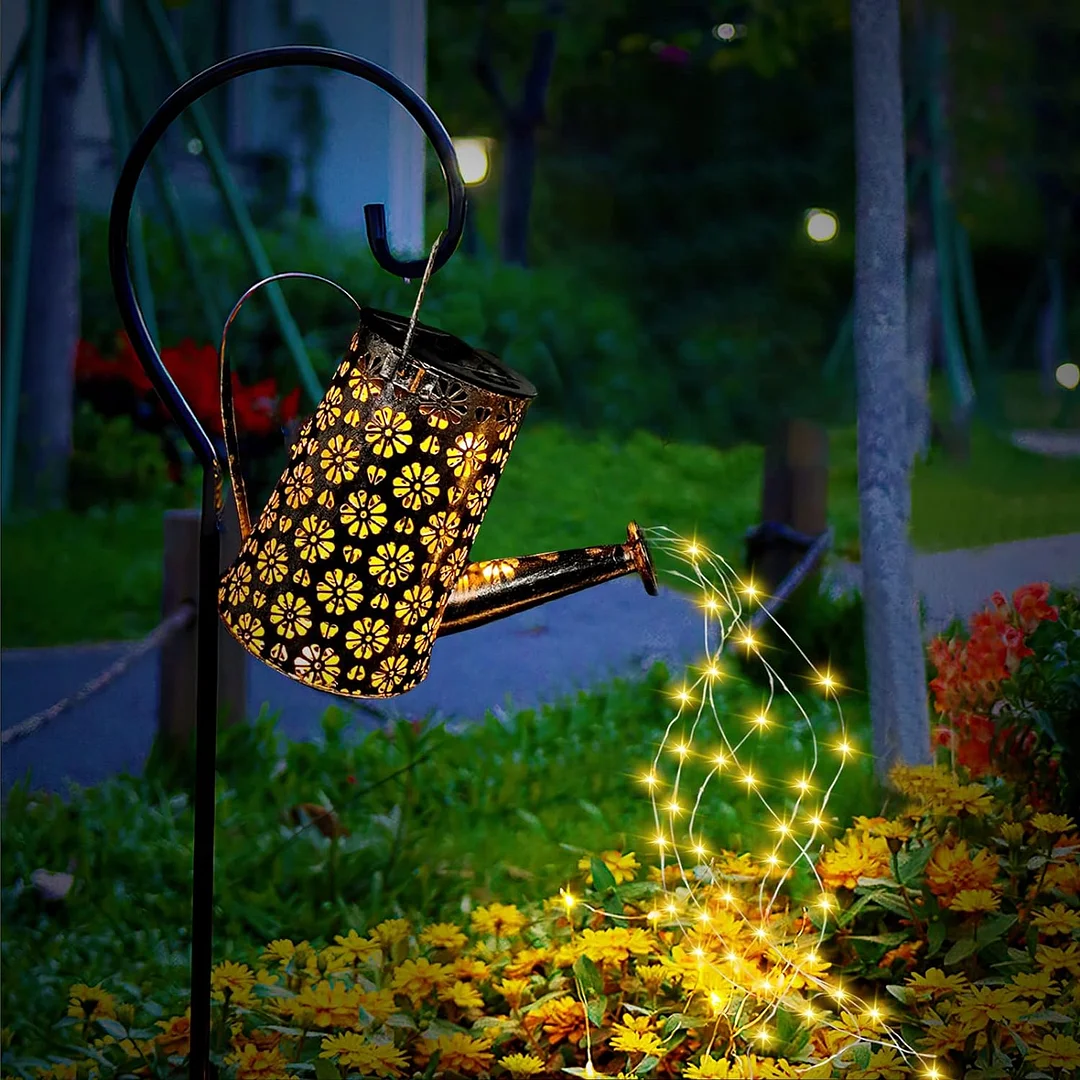 Solar Watering Can Lights Garden Ornaments