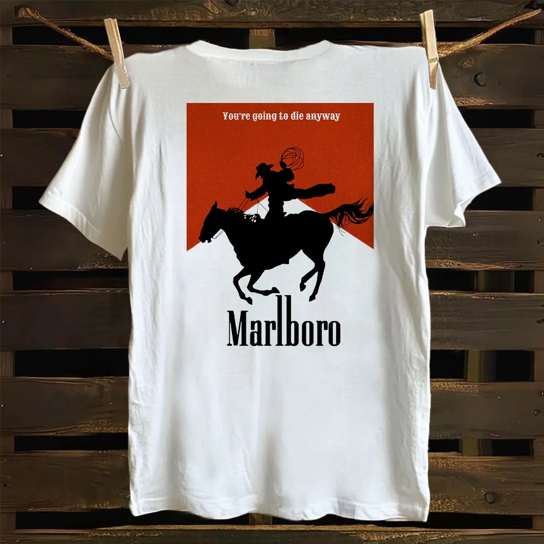 Western Cowboy Graphic Print T-shirt