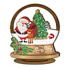 >SALE<Wooden Christmas Table Top Diamond Painting Ornament Kits Xmas Home Decor (H)