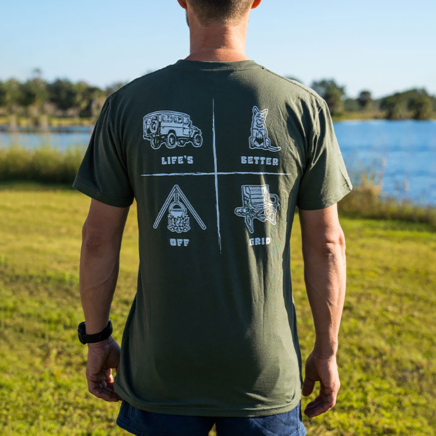 Men's Life's Better Off Grid Tee