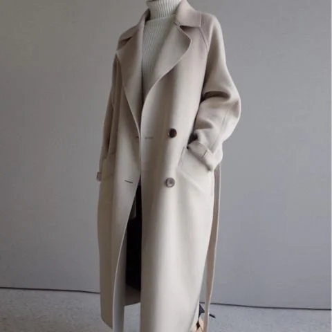 Urban Style Buttoned Long Sleeve Coat