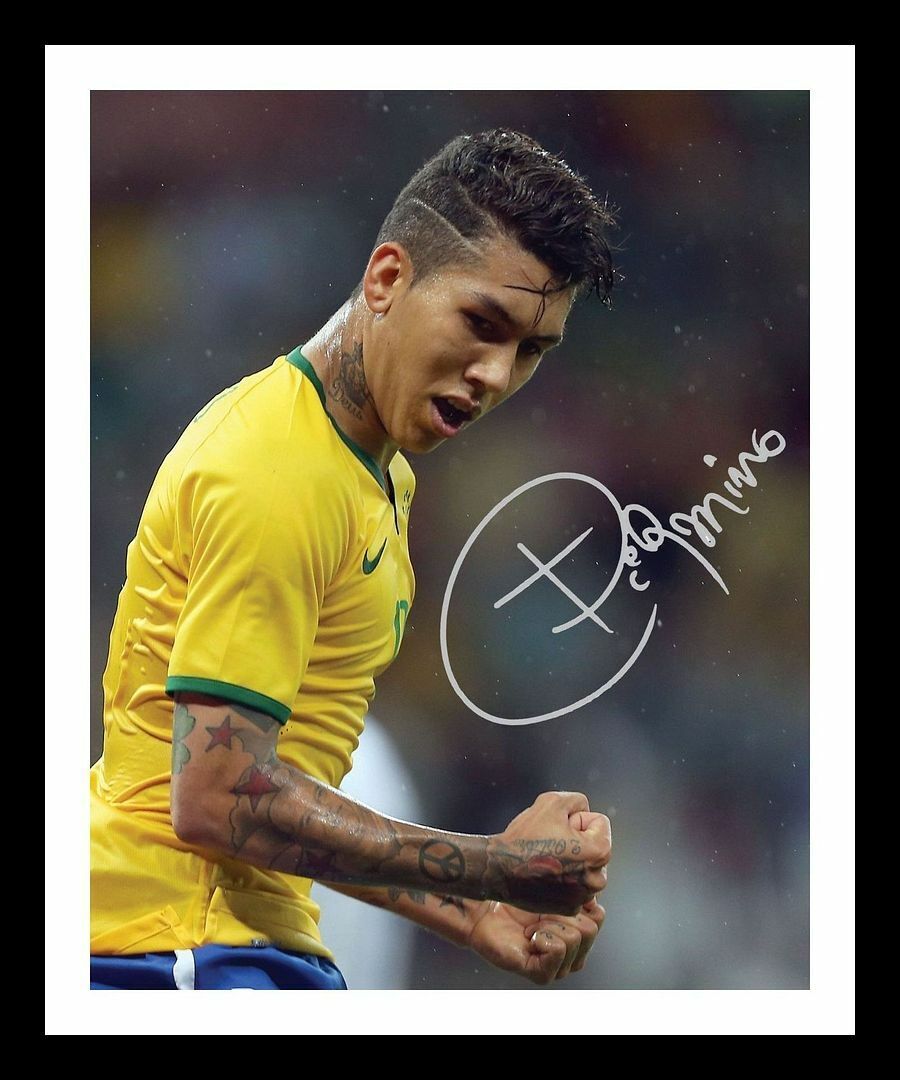 Roberto Firmino - Brazil Autograph Signed & Framed Photo Poster painting