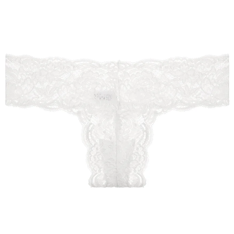 Billionm Sexy Lace Low Rise Panties Mesh Transparent Women Underwear Thongs French Bikini Hollow T-back Feamle lntimate Knickers