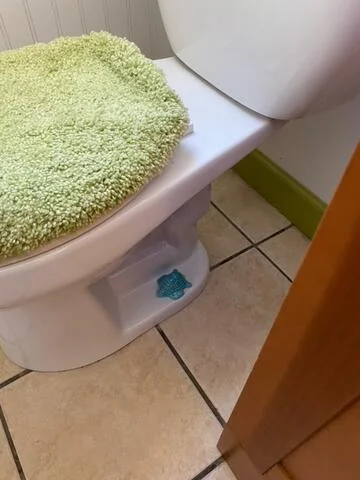 2 Cartoon Sea Turtle Porcelain Toilet Bolt Covers