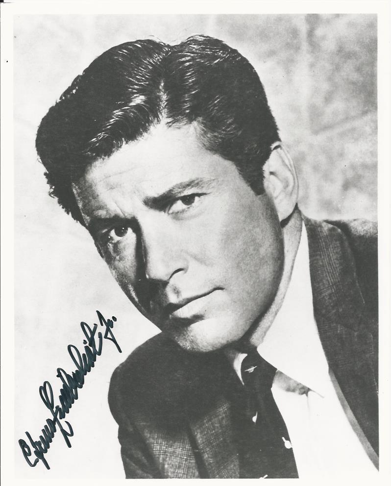 Efrem Zimbalist jr. signed Photo Poster painting