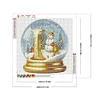 Diamond Painting -DIY Round Drill Xmas Letter I(40x40cm)