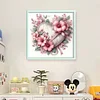 (Counted/Stamped) Flowers Heart-11CT Cross Stitch 40*40cm/15.75*15.75in